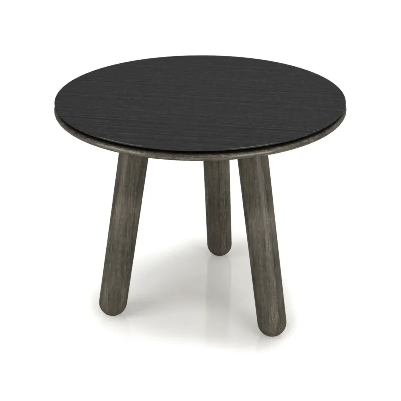 Inverse Side Table with Steel Top