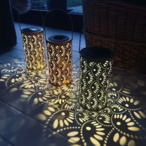 Laterne DELI mit Solarzellen – Grün