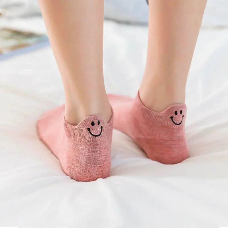 Damen Socken mit Lasche Happy rose