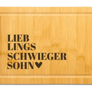 Bild: Bambus Schneidebrett - Lieblingsschwiegersohn.