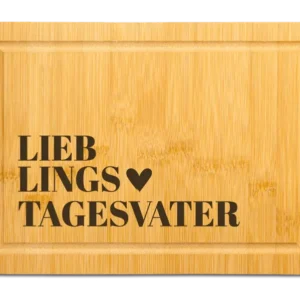 Bild: Bambus Schneidebrett - Lieblingstagesvater.