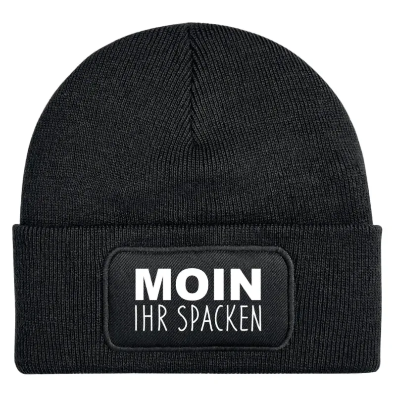 Bild: Beanie Mütze - Moin ihr Spacken.