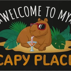Bild: Fußmatte - Welcome to my Capy place.