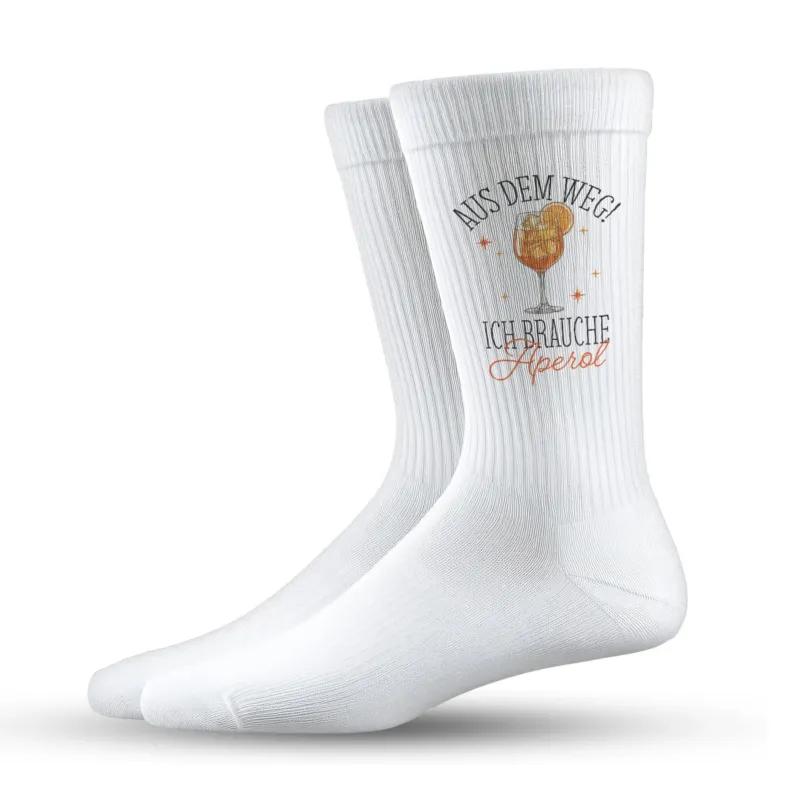 Bild: Socken - Aus dem Weg! Ich brauche Aperol.