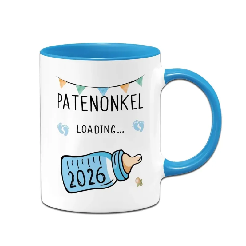 Bild: Tasse - Patenonkel loading mit Babyflasche (2026).