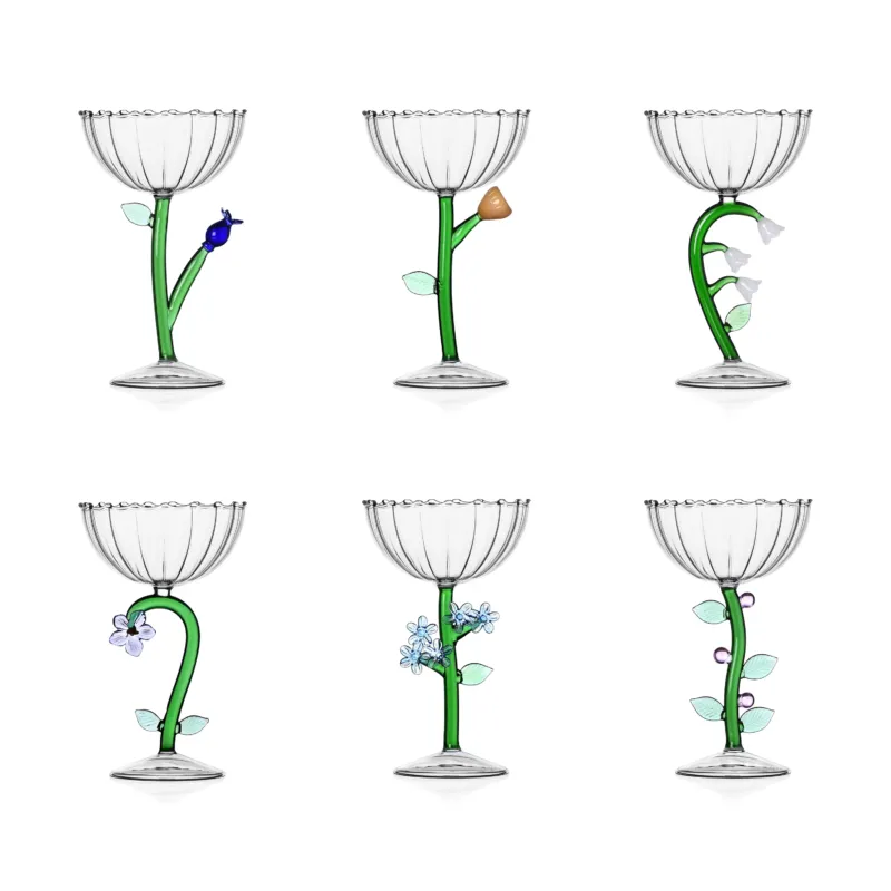 Botanica Optical Champagne Bowl (Set of 6)