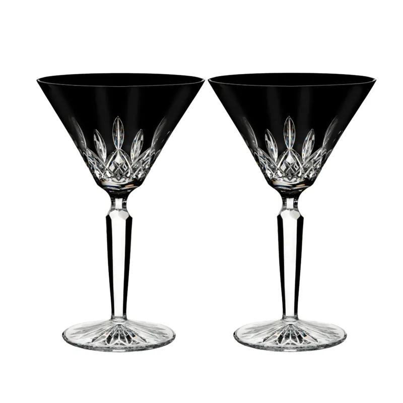 Lismore Black Martini Glasses (Set of 2)